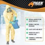 Men's Tiger Tough Hazmat Chemical Protection Coveralls