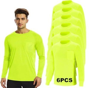 Hi-Vis Long Sleeve Safety T-Shirt for Women & Men