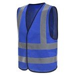 Blue Safety Vests for All Sizes (XS-8XL)