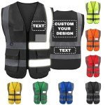High Visibility Reflective Safety Vest with Logo