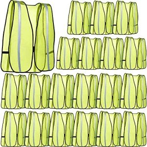 High Visibility Safety Reflective Mesh Vest (20 Pack)