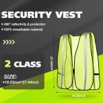 High Visibility Safety Reflective Mesh Vest (20 Pack)