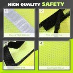 High Visibility Safety Reflective Mesh Vest (20 Pack)