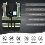 Custom High-Visibility Small Black Safety Vest