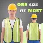 High Visibility Safety Reflective Mesh Vest (20 Pack)