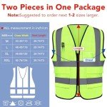 Reflective Safety Vest Set for Men and Women