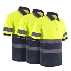 Reflective Safety Polo Shirt 3-Pack for Work