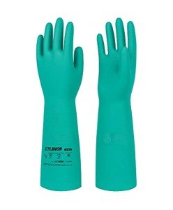 Heavy Duty Nitrile Chemical Resistant Gloves - Large