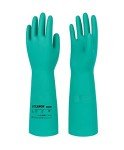 Heavy Duty Nitrile Chemical Resistant Gloves - Large