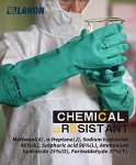 Heavy Duty Nitrile Chemical Resistant Gloves - Large