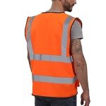 High Visibility Reflective Safety Vest with Pockets