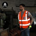 High Visibility Reflective Safety Vest with Pockets