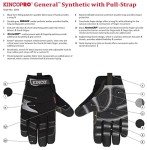 Kinco 2041 Black Unisex Protective Work Gloves