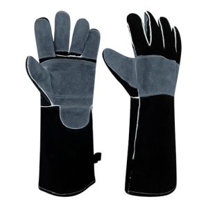 16" Leather Welding Gloves for Heat Protection