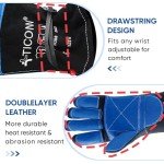 TICONN 16" Heat-Resistant Welding Gloves - Black/Red