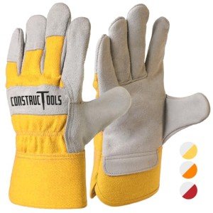 Heavy Duty Breathable Cowhide Leather Work Gloves