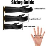 Heavy Duty Chemical Resistant Latex Gloves, XL