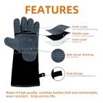 16" Leather Welding Gloves for Heat Protection