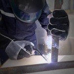 16" Leather Welding Gloves for Heat Protection