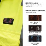 Heated Hi-Vis Safety Bomber Jacket for Cold Weather