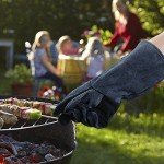 Heat Resistant BBQ Gloves - 16" Leather & Insulated