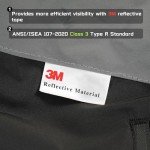 Heated Hi-Vis Safety Bomber Jacket for Cold Weather