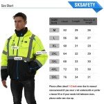 Heated Hi-Vis Safety Bomber Jacket for Cold Weather