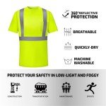 High Visibility Safety Shirts for Men - 6 Pack