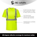 High Visibility Safety Shirts for Men - 6 Pack