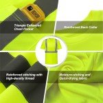 High Visibility Safety Shirts for Men - 6 Pack