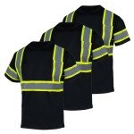 3 Pack High Visibility Safety Shirts for Men