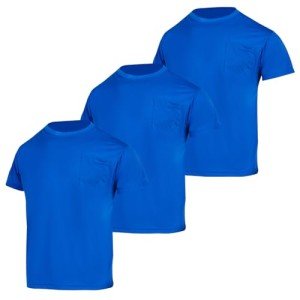 High Visibility Safety T-Shirts 3 Pack (Blue, M)