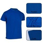 High Visibility Safety T-Shirts 3 Pack (Blue, M)