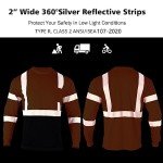3-Pack High Visibility Reflective Safety T-Shirts