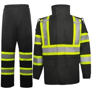 High Visibility Safety Jacket & Pants Set