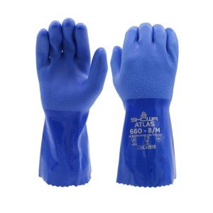 Atlas 660 Chemical Resistant Safety Gloves, X-Large