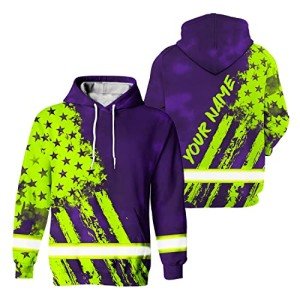 Custom Hi-Vis Reflective Safety Hoodies for Men