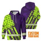 Custom Hi-Vis Reflective Safety Hoodies for Men