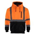 Men's High Visibility Reflective Safety Hoodie – Orange