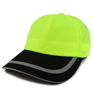 High Visibility Reflective Safety Cap - Yellow Black