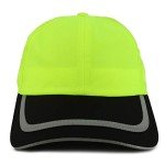 High Visibility Reflective Safety Cap - Yellow Black