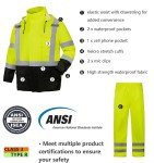 High Visibility Class 3 Rain Gear for Men
