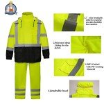 High Visibility Class 3 Rain Gear for Men