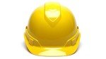 Pyramex Ridgeline Vented Yellow Hard Hat