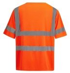 Hi-Vis Orange Safety T-Shirt for Men, 3X-Large