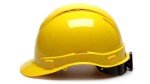 Pyramex Ridgeline Vented Yellow Hard Hat