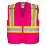 High Visibility Reflective Safety Vest with Pockets