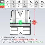 High Visibility Reflective Safety Vest with Pockets