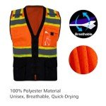 High Visibility Reflective Safety Vest with Pockets