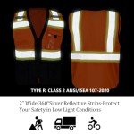 High Visibility Reflective Safety Vest with Pockets